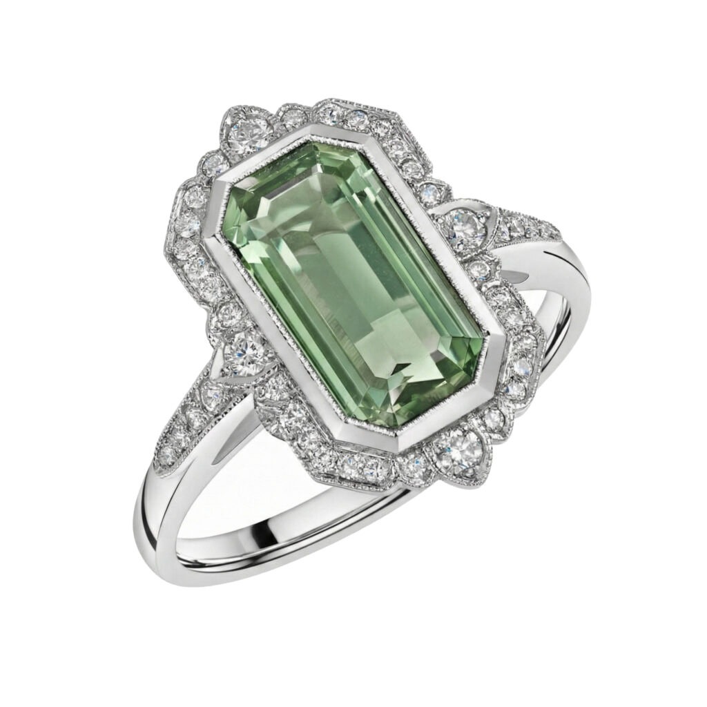 Art Deco Platinum Ring Commission