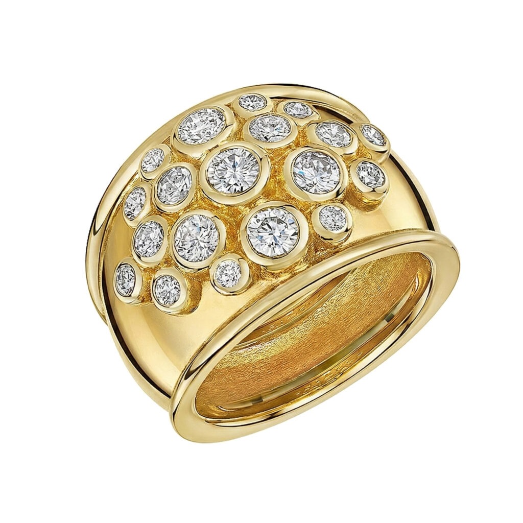 The Bespoke Diamond Bombé Ring