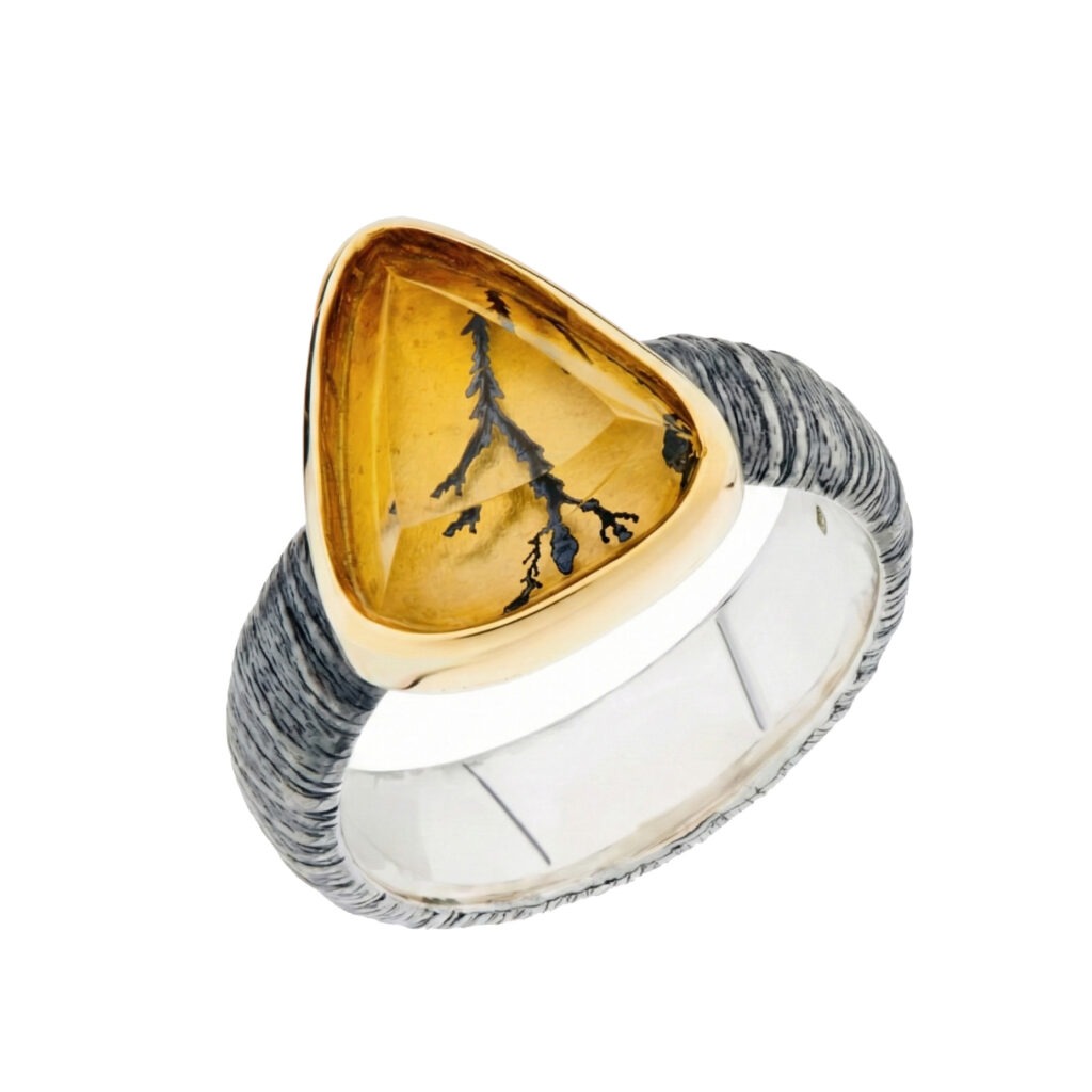 Dendritic Quartz Ring
